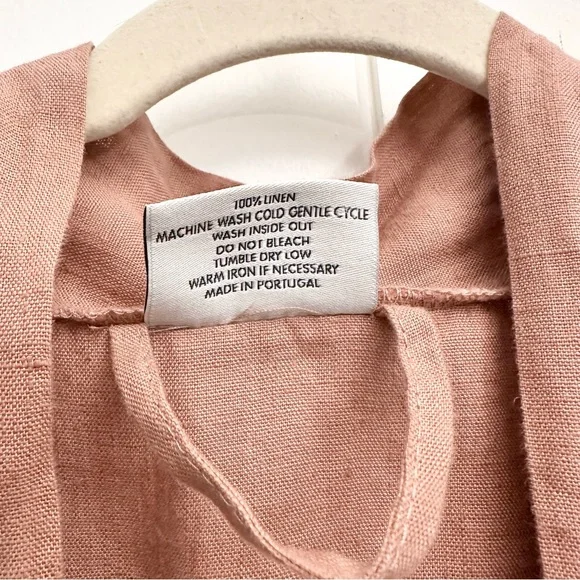 Parachute Linen Robe In Clay Size Small